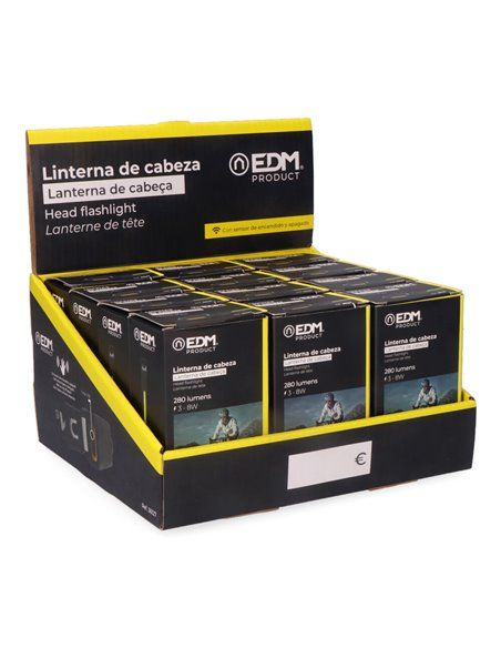Farol com sensor led cob 8w 280lm/100lm + spot led 3w 90lm/40lm EDM