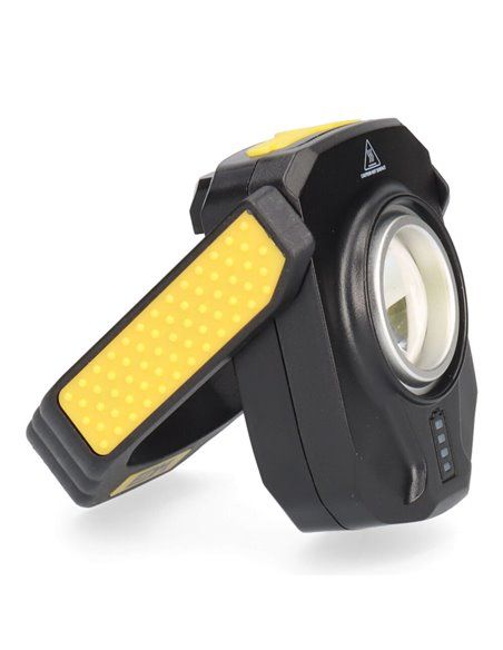 Linterna 1 led 10w 900lm compact recargable. base magnetica. edm