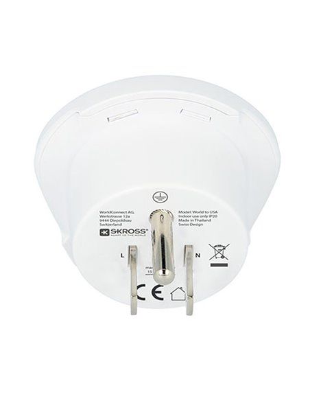 ADAPTADOR MUNDIAL A ESTADOS UNIDOS  SKROSS 1500221-E