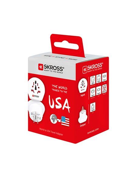 ADAPTADOR MUNDIAL A ESTADOS UNIDOS  SKROSS 1500221-E