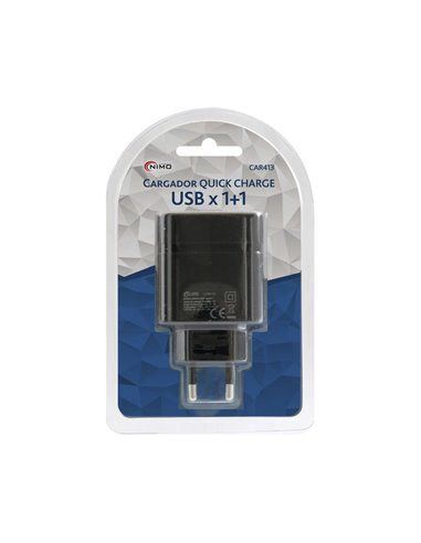 Cargador usb power 2 puertos nimo