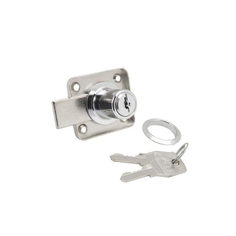 Cerradura Mueble Para Armario 362/25 mm. Cromado