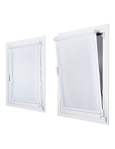 Estor enrollable clip&fix 90x180cm blanco nieve stor planet