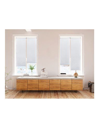 Estor enrollable clip&fix 90x180cm blanco nieve stor planet