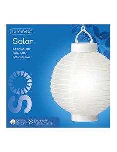 LAMPARA SOLAR BLANCA Ø20x23cm 2