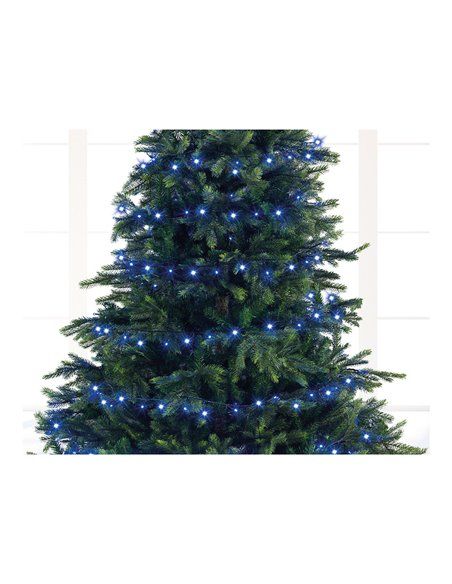 GUIRNALDA LED COMPACT PARPADEANTE COLORES BLANCO, AZUL Y TURQUESA 16M 750L CABLE VERDE