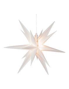 Estrela Branca Iluminada ø40x40cm 6 LEDs 2