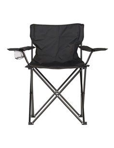SILLA PLEGABLE DE CAMPING 80x83,5x51cm COLOR NEGRO 2