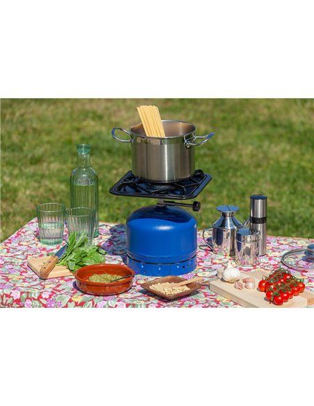 Fogón camping pop classic black hobc0002 butsir. color negro. para bombonas azules. medidas: 26,5x26,5x5,5cm. peso: 1,55kg