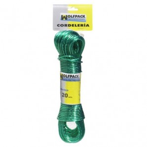 Cuerda Plastificada Cable Acero Ø 3,0 mm. (Madeja 15 m.)