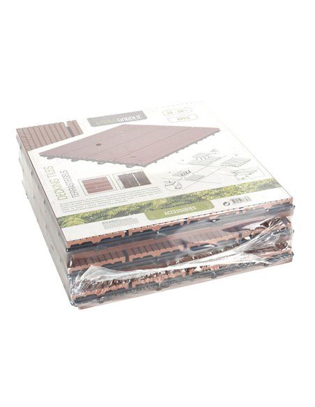 KIT 6 BALDOSAS DE PVC 30x30cm PARA TERRAZA