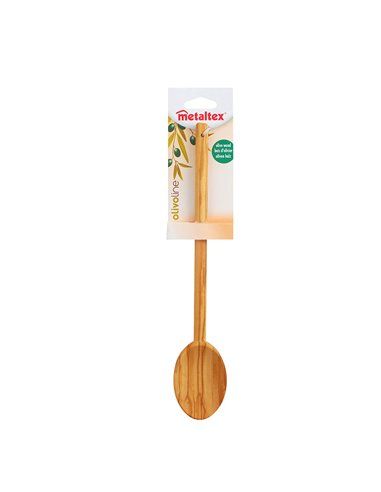 CUCHARA OVAL 30 CMS. MADERA DE OLIVO 30 CM METALTEX