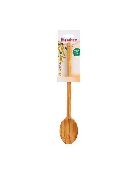 CUCHARA OVAL 30 CMS. MADERA DE OLIVO 30 CM METALTEX