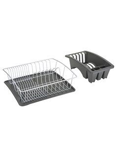 ESCURREPLATOS CON BANDEJA EXTRAIBLE 35X30X11CM 2