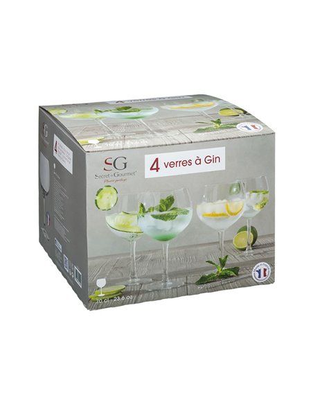 Conjunto de 4 copos de Gin Cristal 70cl