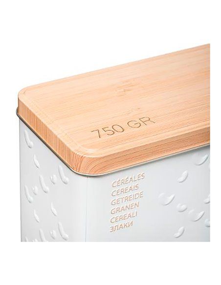 CAJA METALICA PARA CEREALES 750GR MOD.SCANDI NATURE