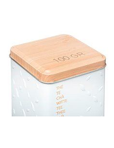 CAJA METALICA PARA TÉ 100GR. MOD.SCANDI NATURE 2