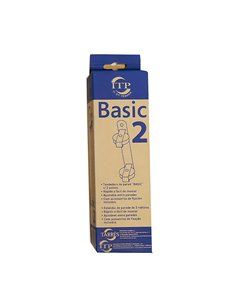 Tendedero de pared basic c/2 poleas blanco 25x5x5cm. sencillo pero muy práctico para montar junto al techo,aprovechando en espac 2