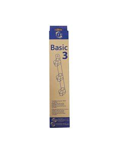 Tendedero de pared basic c/3 poleas blanco 37x5x5cm. sencillo pero muy práctico para montar junto al techo,aprovechando en espac 2