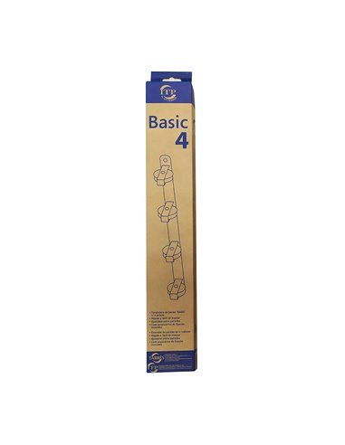 Tendedero de pared basic c/4 poleas blanco 47x5x5cm.sencillo pero muy práctico para montar junto al techo,aprovechando en espaci