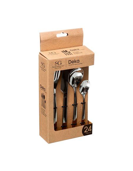 CUBERTERIA 24 PIEZAS MODELO DEKA