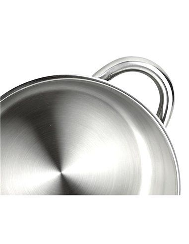 CACEROLA INOX SILVERINOX + TAPA ACERO INOXIDABLE 18/10 FAGOR Ø20x9cm