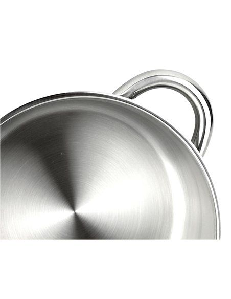 CACEROLA INOX SILVERINOX + TAPA ACERO INOXIDABLE 18/10 FAGOR Ø20x9cm