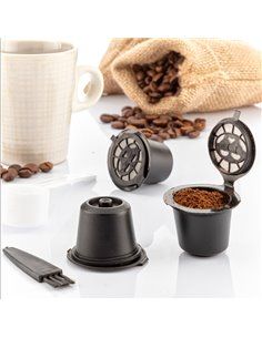 SET DE 3 CÁPSULAS DE CAFÉ REUTILIZABLES RECOFF INNOVAGOODS 2