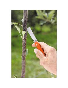 Navaja de injertar 55mm mango de plástico, con levanta corteza.navaja para trabajos de injerto manual, para la jardinería, la po 2