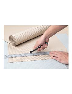 Cúter de cuchillas separables metálico de 18mm con cuchilla negra "profi-sharp" para cortar con precisión materiales sólidos car 2