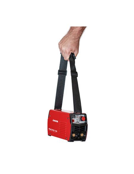 Inverter practico 130 solter soldador inverter de 130amp al 40%, completo con accesorios soldadura, maletín de aluminio, cepillo