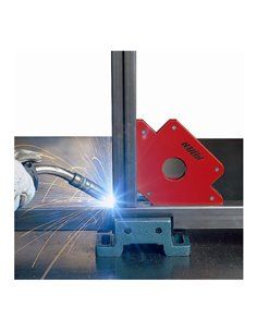 Escuadra magnética q2 piher ref. 29004. chapas de acero de 2,5 mm. de espesor. pintura epoxy naranja ral2002,protector exterior  2