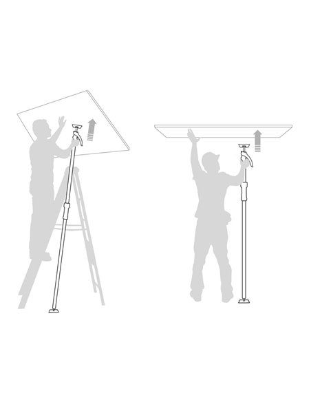 Dispositivo arm+ de construcción en aluminio piher ref. 34089. para usar con una sóla mano. capacidad de carga: 100kg. fabricado