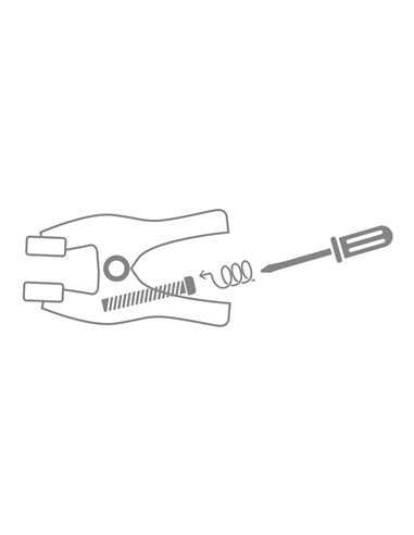 Pinza ajustable 5cm piher ref. 30911. pinza con fuerza de presión regulable mediante tornillo. cuerpo de nylon y fibra de vidrio