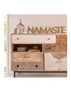 'NAMASTE' DECORATIVO MADERA DE MANGO 54x3,5x10cm 2