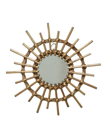 ESPEJO DE MIMBRE Ø40x2,5cm