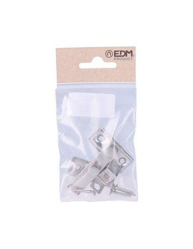 Aldrava Reversível Blister 6cm Inox EDM