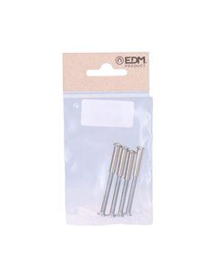 4 TORNILLOS  ENSAMBLE NIQUEL EN BLÍSTER 2