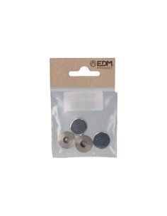 PACK 4uds. EMBELLECEDOR LATÓN ROSCADO LISO 18 NIQUEL 2