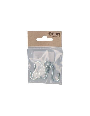 PACK 4uds. GANCHO FORMA S 40 ZINCADO