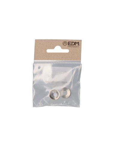 PACK 2uds. SOPORTE BARRA ARMARIO EXTENSIBLE 12 NIQUEL