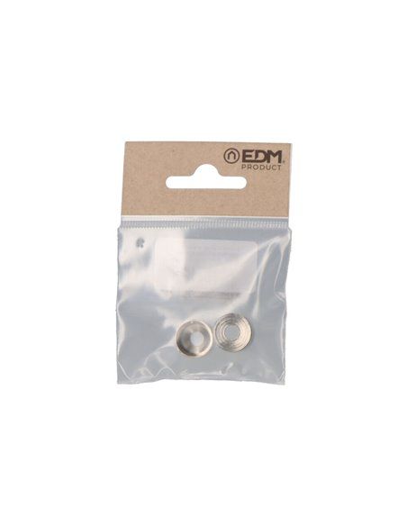 PACK 2uds. SOPORTE BARRA ARMARIO EXTENSIBLE 12 NIQUEL