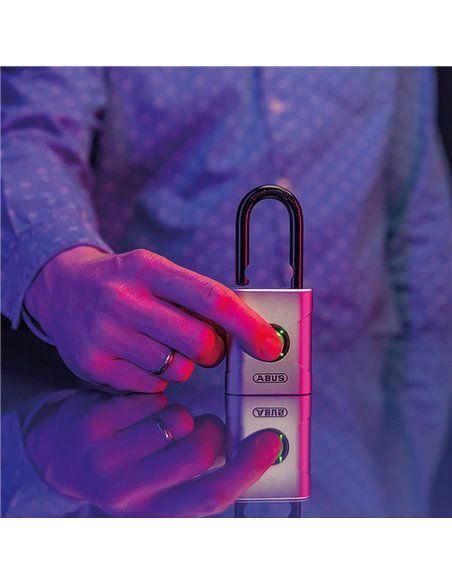 Candado de huella abus touch de 45mm 57/45 abus candado de apertura por huella dactilar abus touch de 45mm. ip68, posibilidad de
