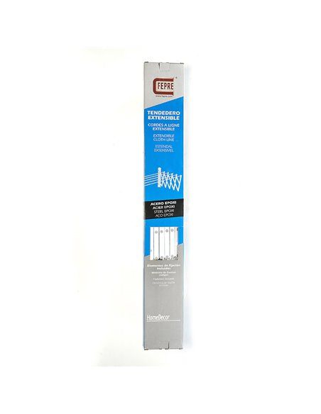Varal em Aço Epóxi 120cm Branco