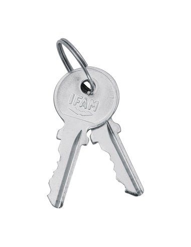 IFAM 111 A Níquel Lock Língua Reta 34mm com 2 Chaves