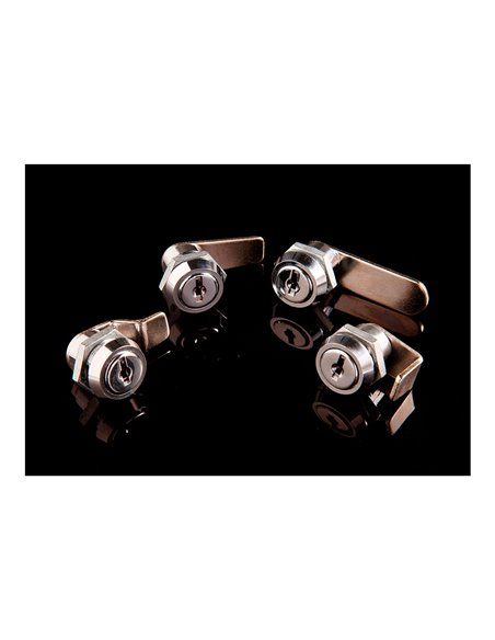 CERRADURA 111 C. NIQUEL. LENGÜETA CURVA DE 30mm. CON 2 LLAVES. IFAM