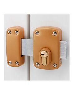 CERROJO X5. ACABADO MARRÓN. IFAM 2