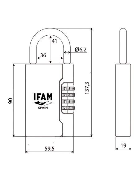Porta-chaves com arco IFAM G3