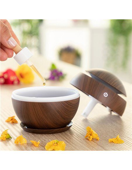 MINI HUMIDIFICADOR DIFUSOR DE AROMAS DARK WALNUT INNOVAGOODS