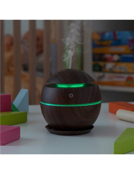 MINI HUMIDIFICADOR DIFUSOR DE AROMAS DARK WALNUT INNOVAGOODS